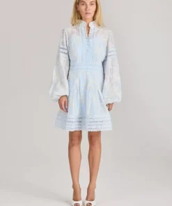 Aliah Needle Dress - Arctic Blue