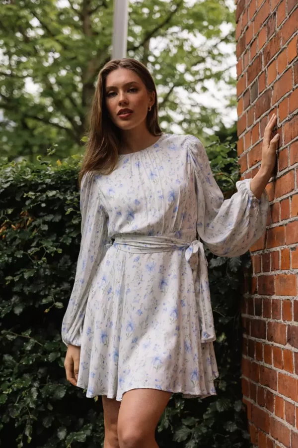 Lise dress - Blue print