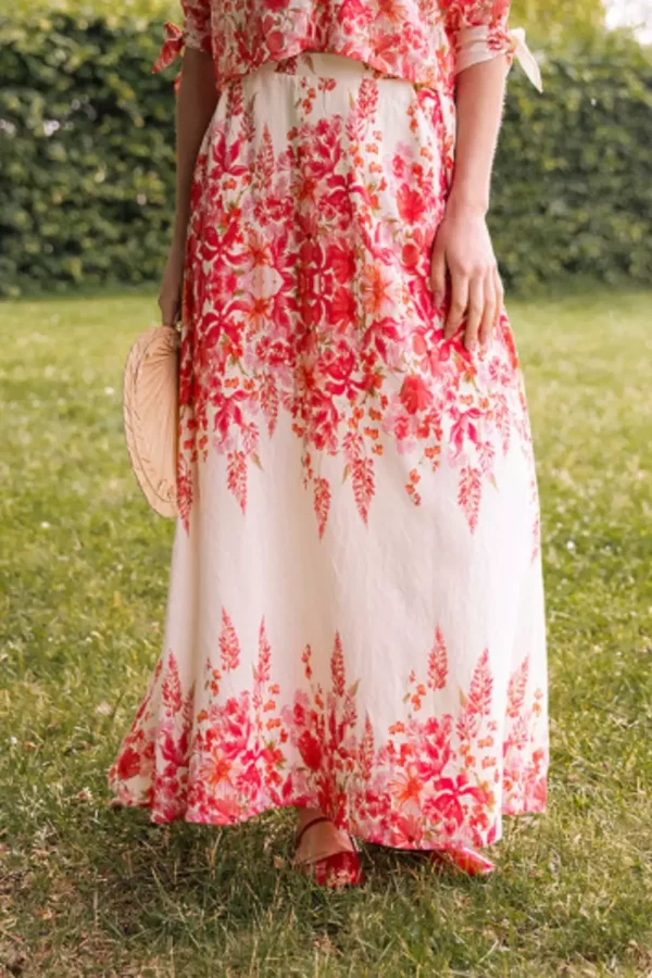 Elea skirt - Red print