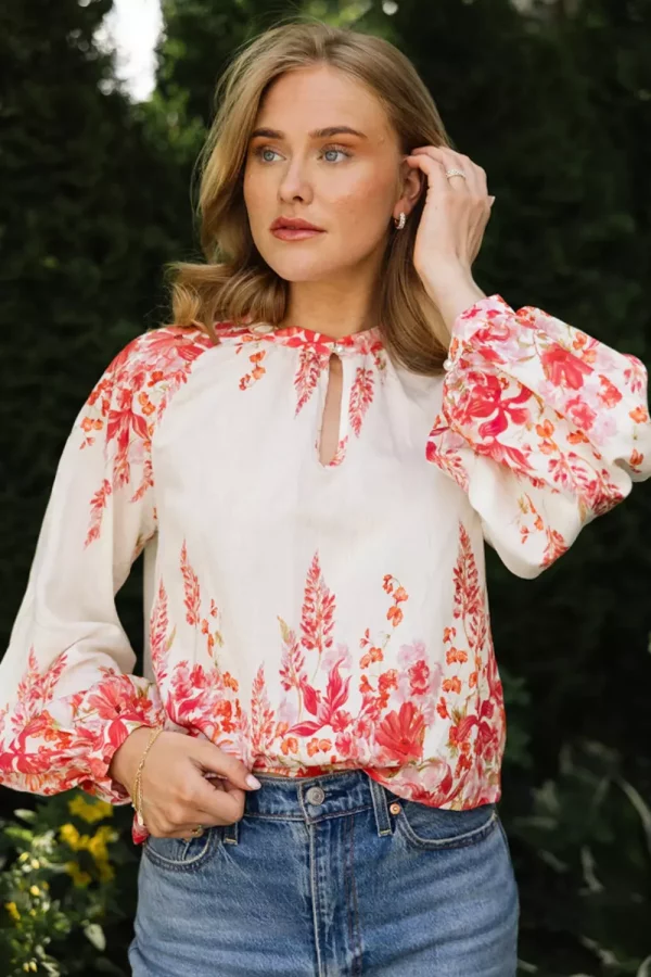 Maelle blouse - Red print