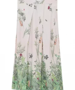 Mabell, midi+ pleated skirt - Pastel pink