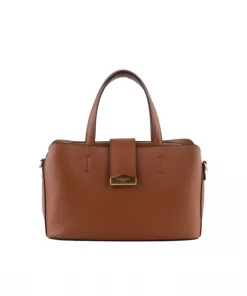 Cavalcade medium satchel bag - Cognac