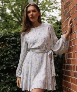 Lise dress - Blue print