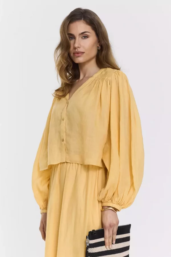 Leja Blouse - Butter yellow