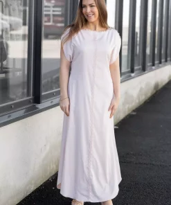 Nataline, long dress - Pastel pink