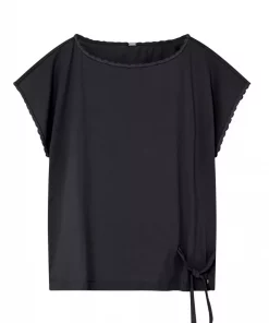 Josia, jersey top - Black
