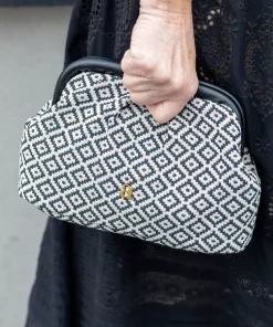 Jaquard clutch - Black