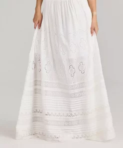 Lita maxi skirt - White