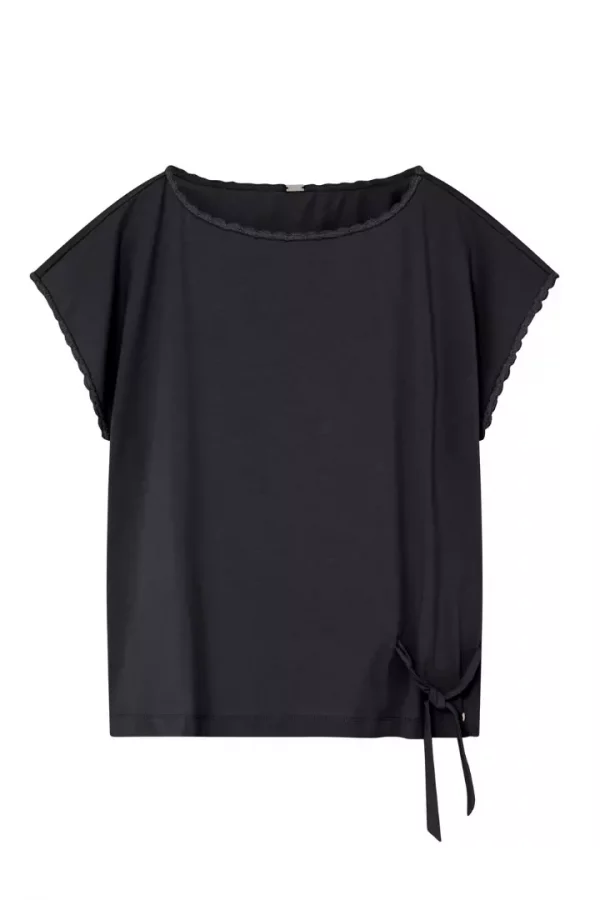 Josia, jersey top - Black