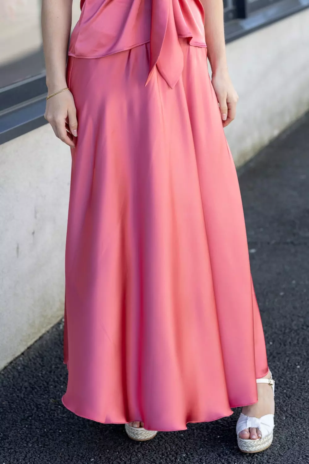 Savannah skirt - Rich coral