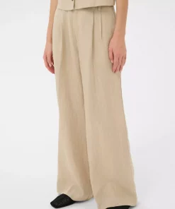 Aliya pants - Neutral pinstripe