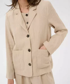 Alita blazer - Neutral pinstripe