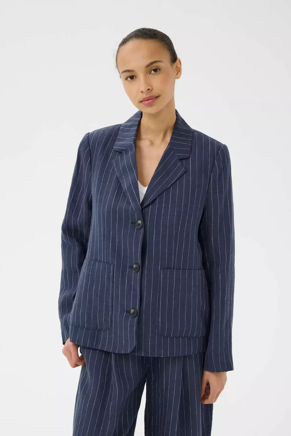 Aliza blazer - Blue Nights pinstripe