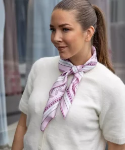 Maya silkeskjerf - Lys rosa