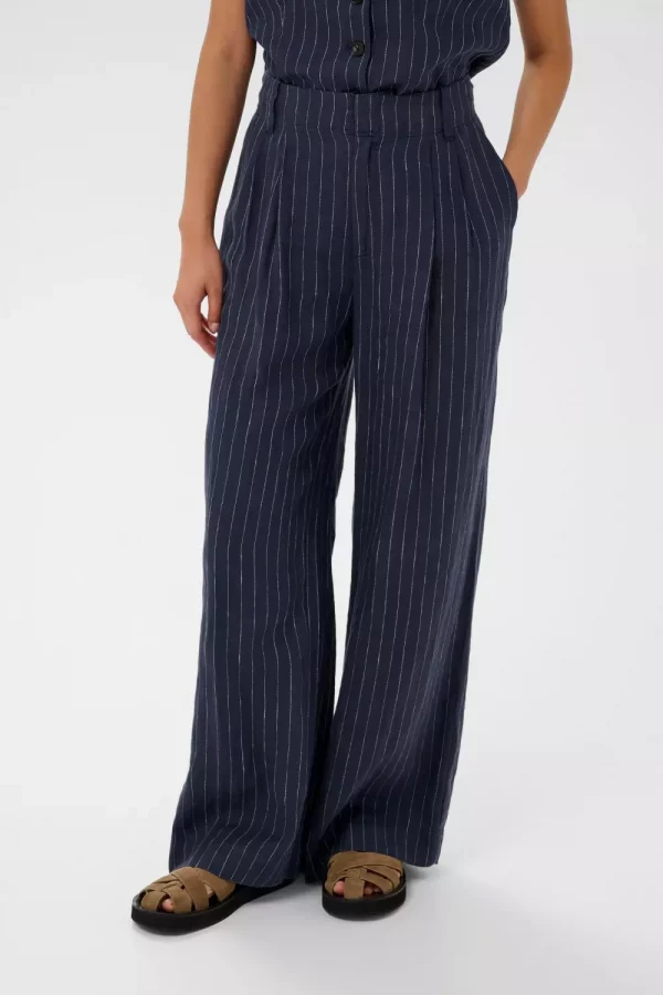 Aliya pants - Blue Nights pinstripe