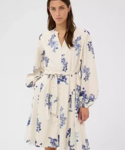 Avira Dress - Blue shadow flower