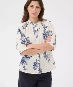 Almeras shirt - Blue shadow flower