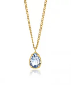 Billie drop necklace - Blue
