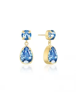Billie drop earrings - Blue
