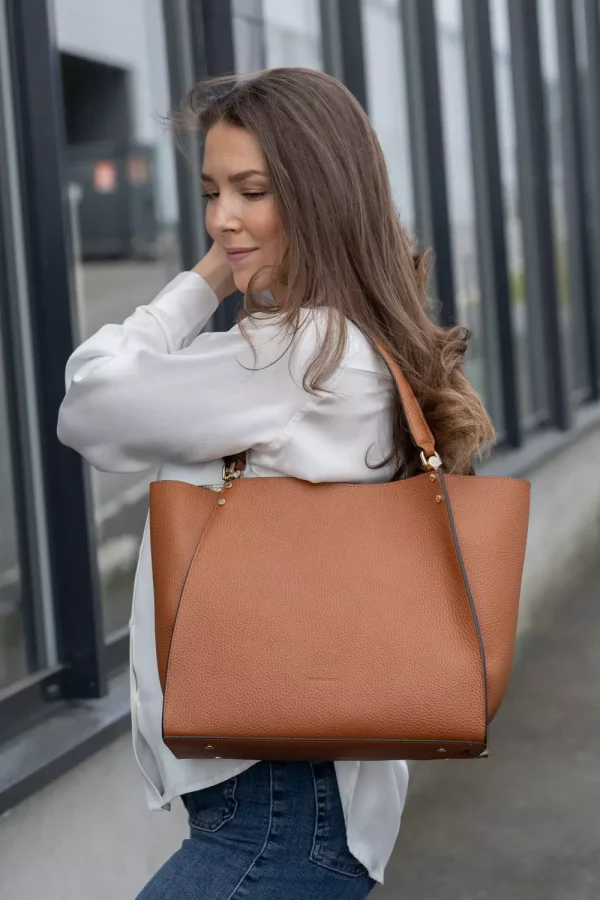 Hebdo Large Tote - Gold