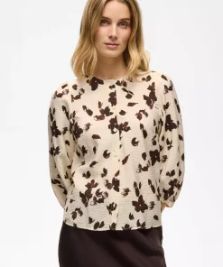Channie shirt - Oatmeal Feather Flower