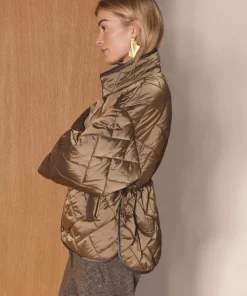 Rhea, reversible padded coat - After dark