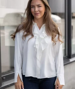 Lillie silkebluse - Offwhite