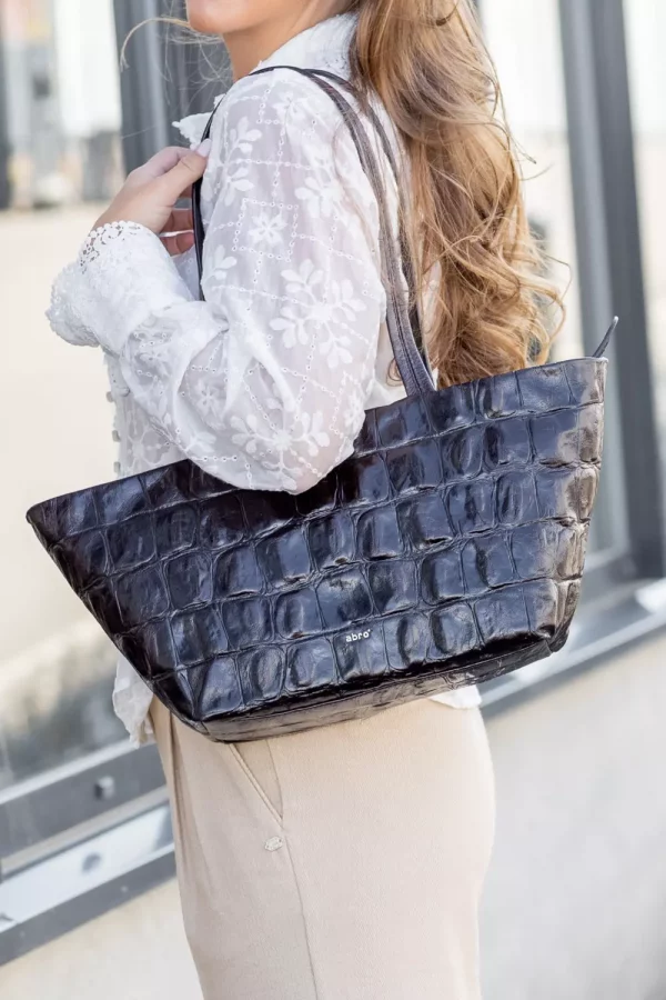Alba shopper - Cocco dark brown