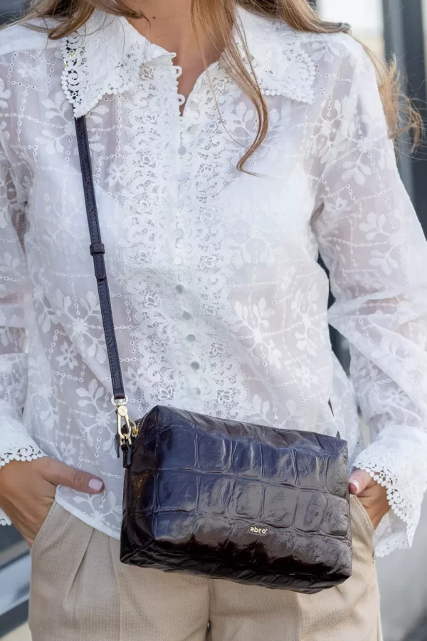 Kaia cross body bag - Cocco dark brown