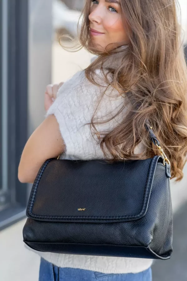 Signature big shoulder bag - Black