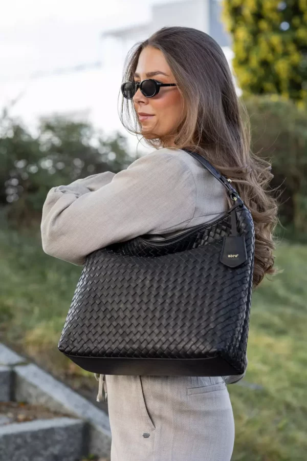 Elvi small hobo - Woven black