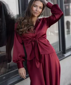 Blair Blouse - Merlot