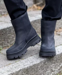 Pile slip-in boots - New black