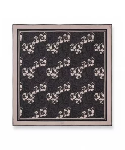 Greta silkeskjerf - Brown print