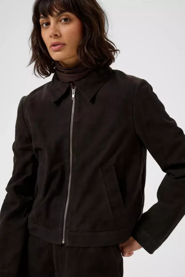 Carynn suede jacket - Mole