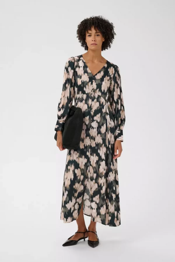 Ciluca Dress - Green flower