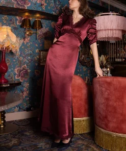 Rosalie dress - Burgundy