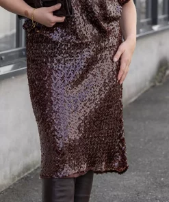 Angel, midi skirt - Ruby red