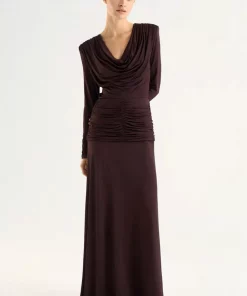 Novi Dress - Chocolate plum