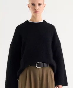 Mireya Knitted Sweater - Black