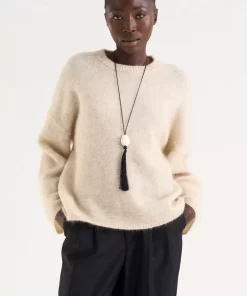 Mireya Knitted Sweater - Beige