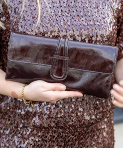 Luna shoulder bag - Dark brown