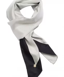 Jonita, printed silk scarf - Off white