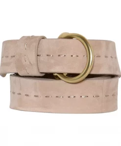 Gloria, leather belt - Beige