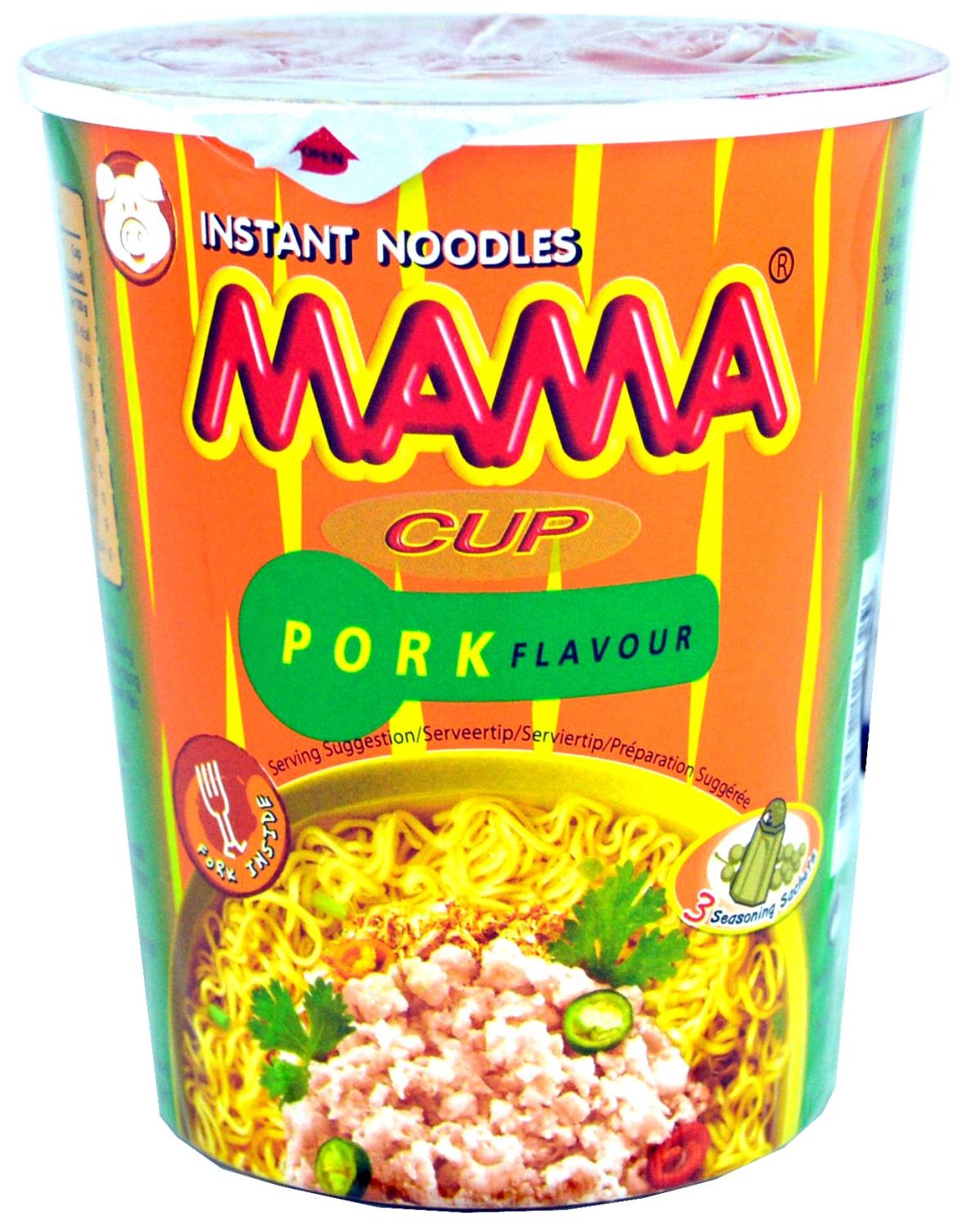 MAMA Inst noodle pork flv 70g CUP TH