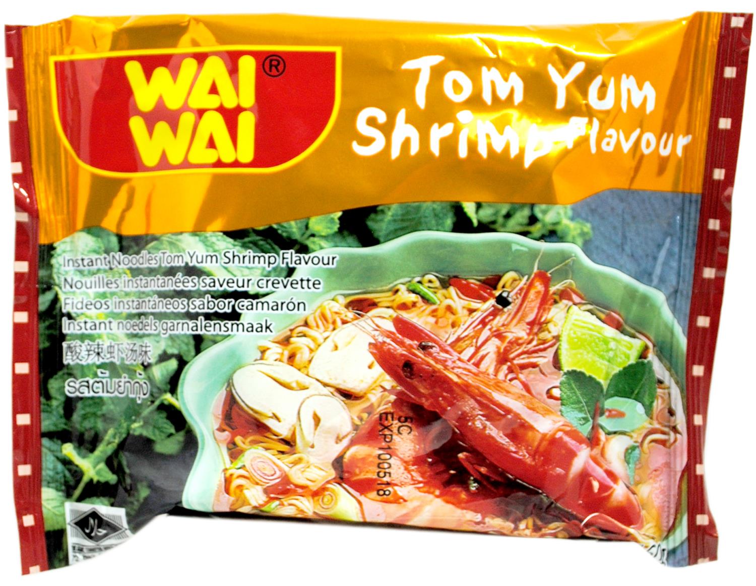 WAI WAI Noodle Tom Yum Shrimp 60g TH