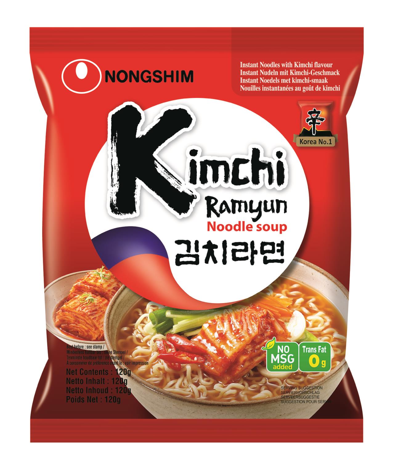 NONGSHIM kimchi ramyun noodle soup 120g KR