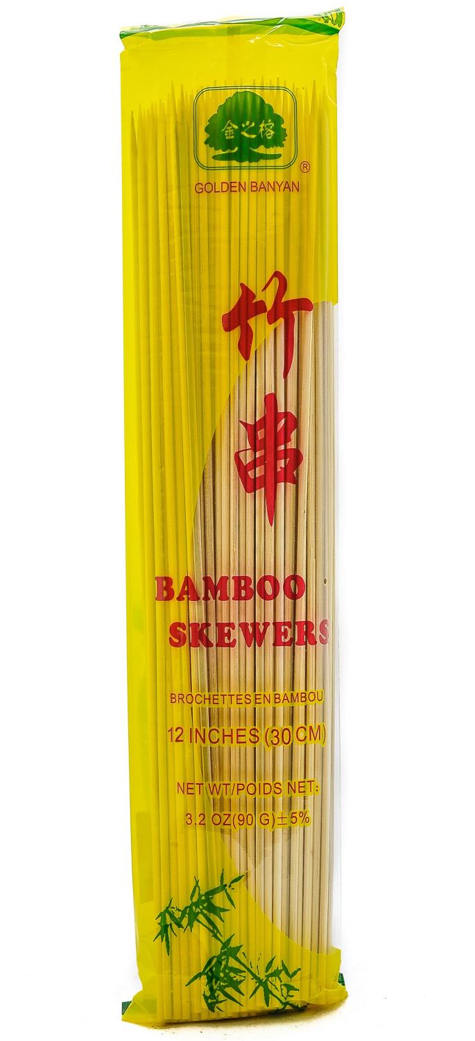 Bamboo sticks 12" (10x100pcs) 30cm CN