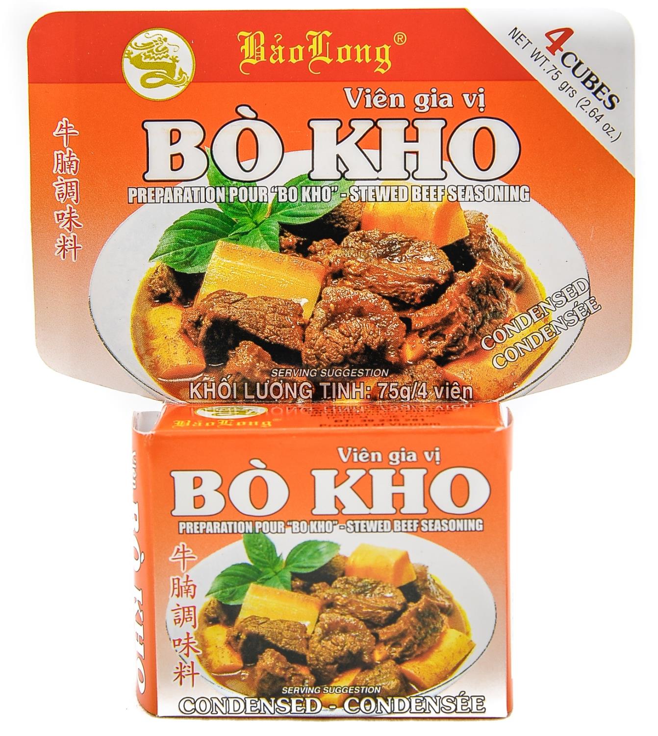 BAO LONG bo kho Stewed beef seasoning 12x12x75g VN