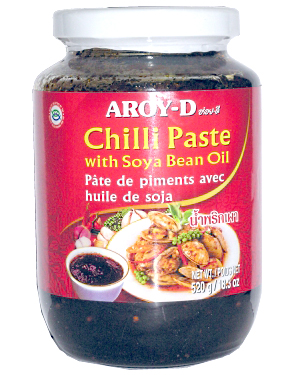 AROY-D Chili paste with soya bean oil 520g TH